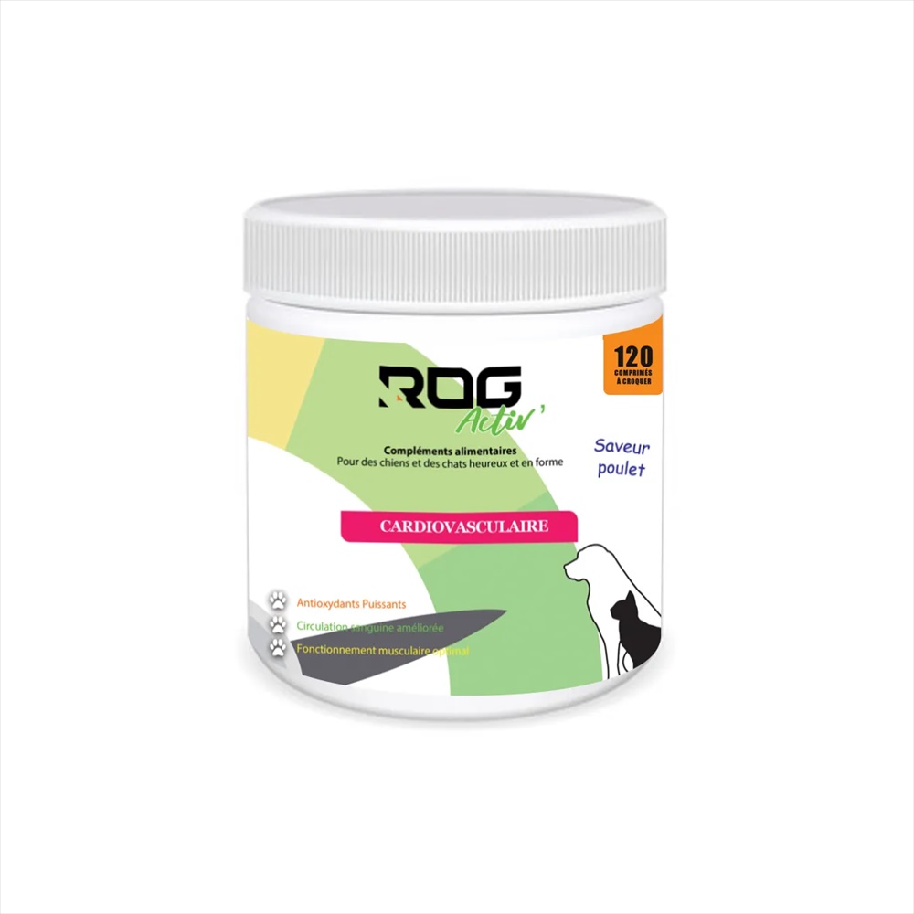 ΣΥΜΠΛΗΡΩΜΑ ΔΙΑΤΡΟΦΗΣ ΣΚΥΛΩΝ ROG ΓΙΑ ΚΑΡΔΙΑΓΓΕΙΑΚΗ ΛΕΙΤΟΥΡΓΙΑ – ΑΝΤΟΧΗ - ΥΓΕΙΑ ΔΕΡΜΑΤΟΣ (120 ΤΕΜΑΧΙΑ)